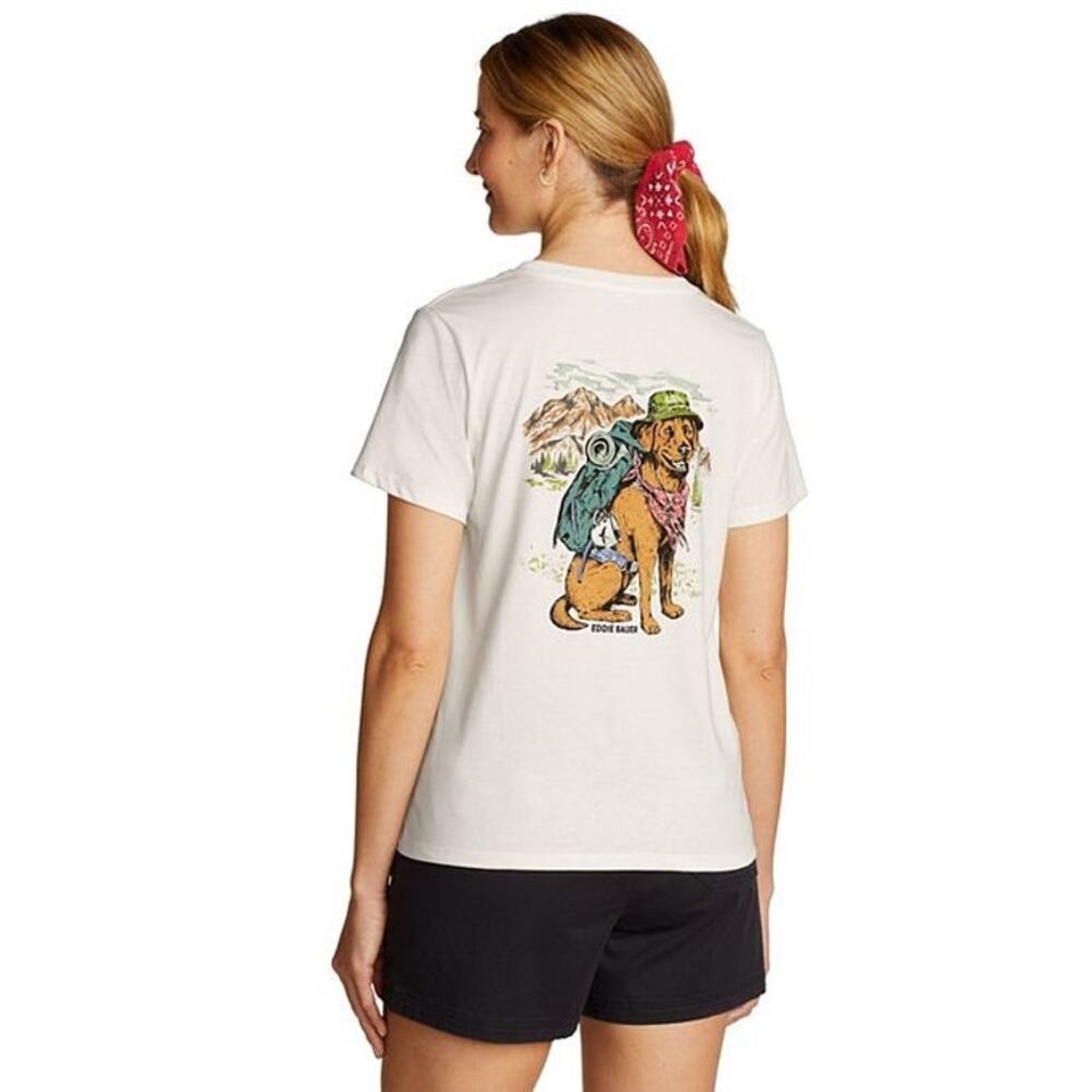 Eddie Bauer Hike Dog Short Sleeve Unisex Graphic Tee